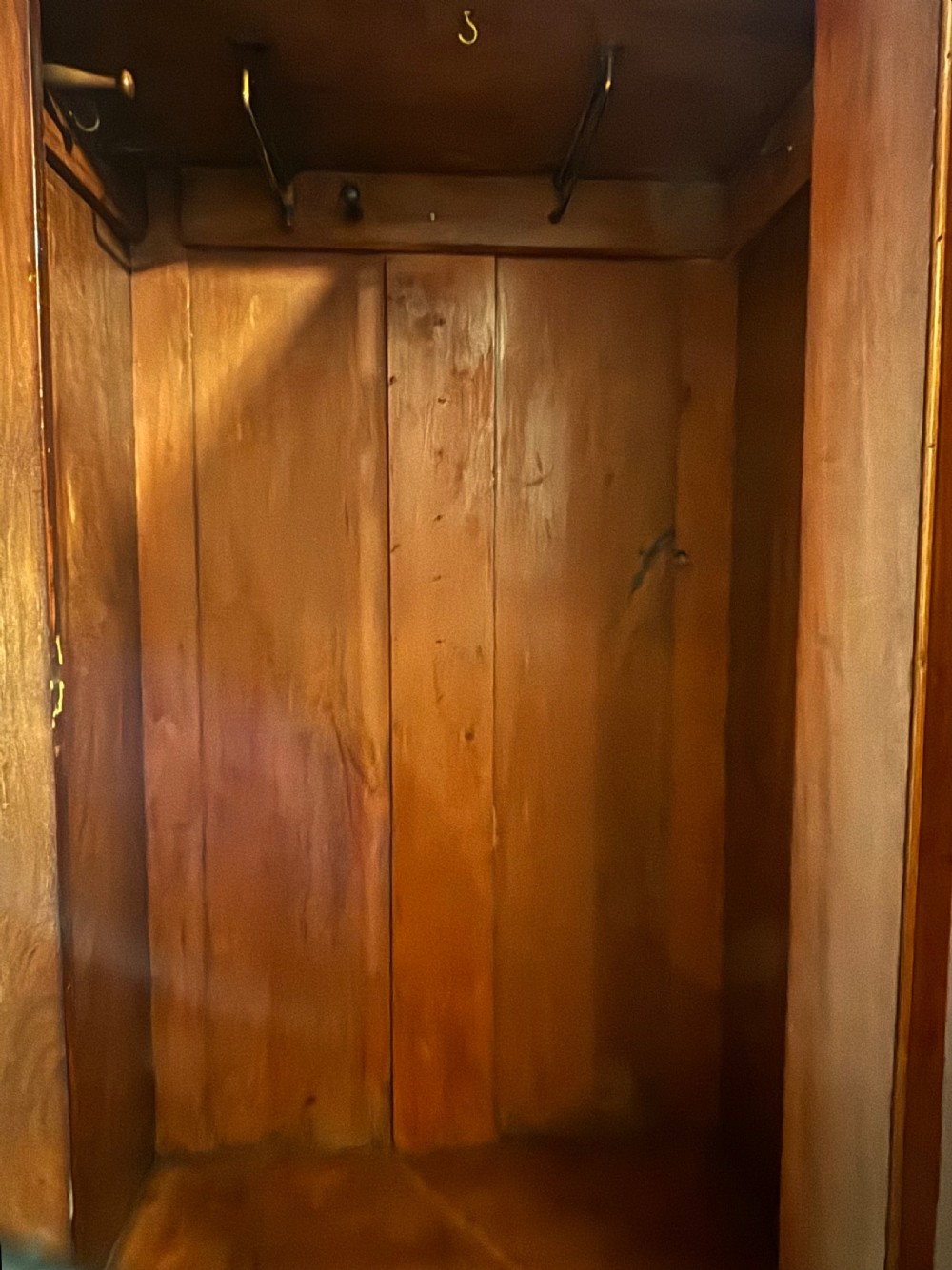 Victorian mahogany tall and narrow hall cupboard View XI