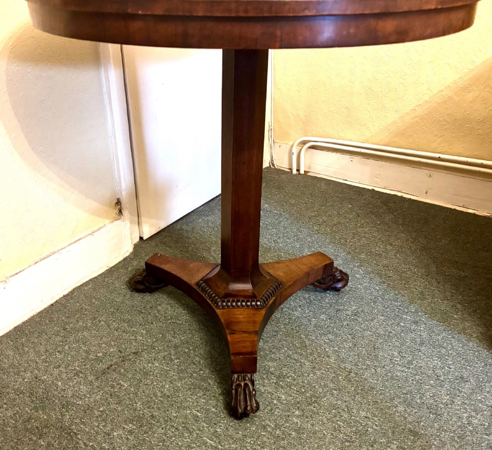 Regency rosewood and inlaid centre table View VII