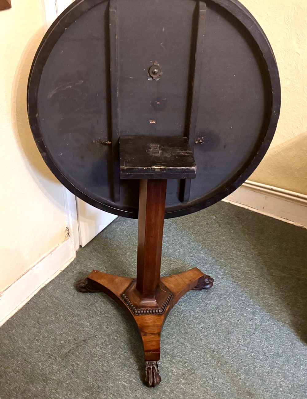 Regency rosewood and inlaid centre table View IX