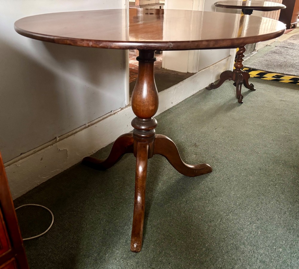 Early 19th century figured mahogany tripod table View III