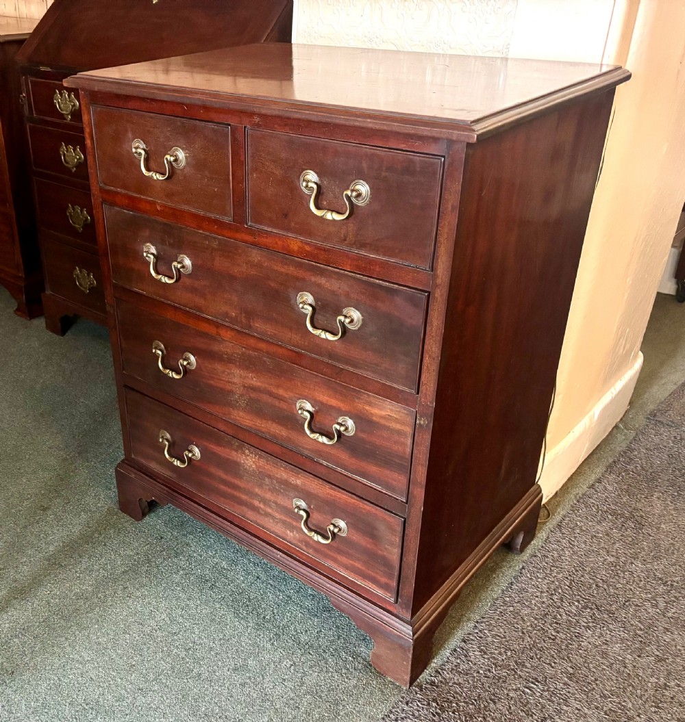 Small 19th century mahogany chest of drawers.  View VI