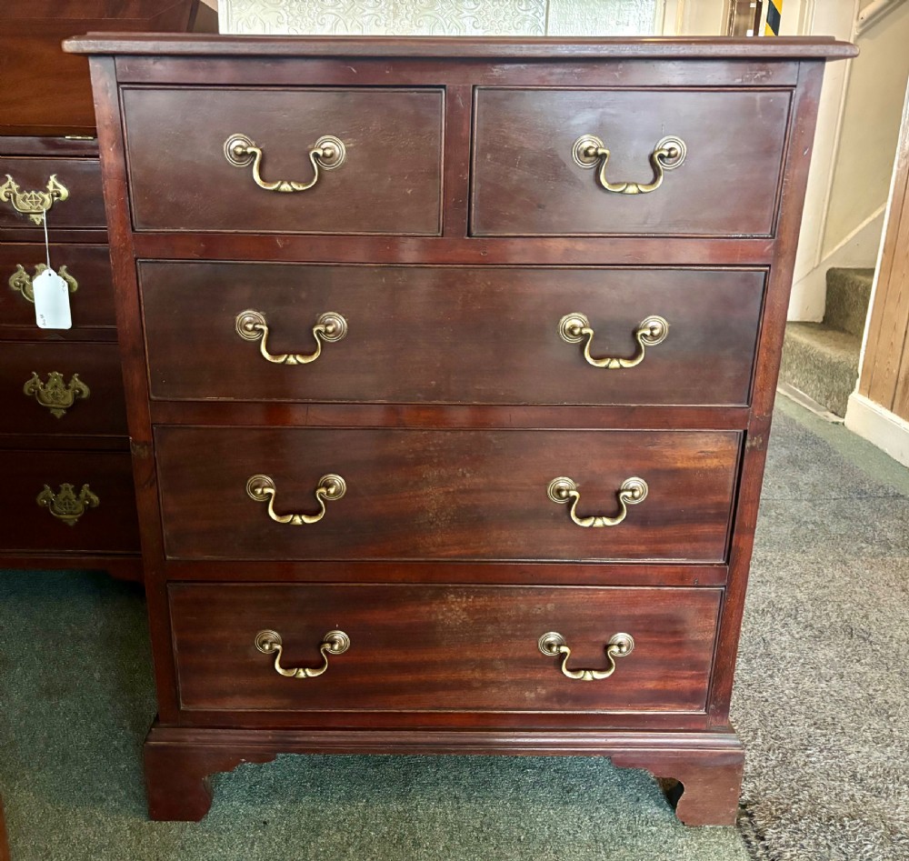 Small 19th century mahogany chest of drawers.  View VII
