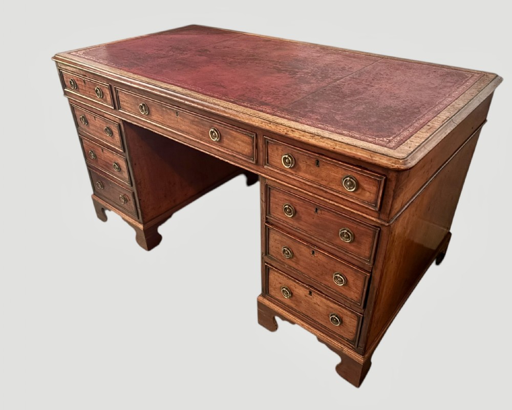 Victorian mahogany pedestal desk