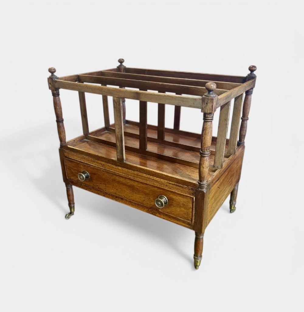 Small Regency mahogany Canterbury