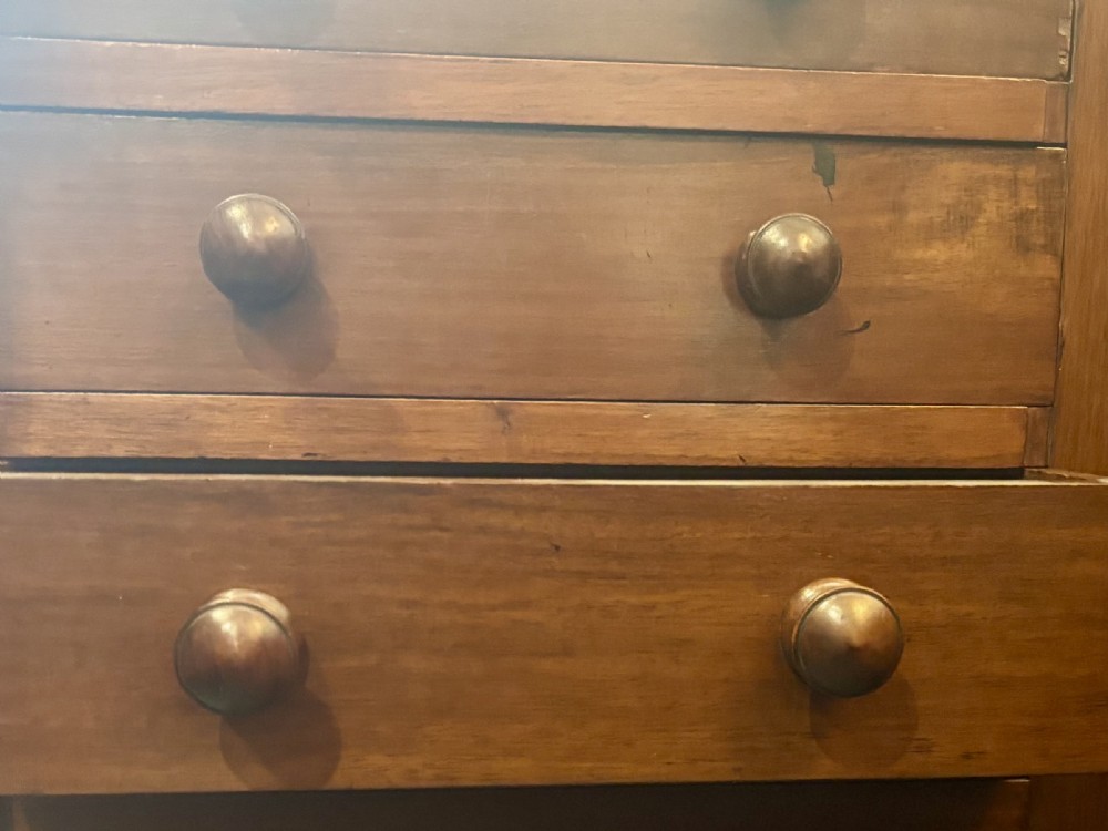 Victorian walnut Wellington chest View VIII