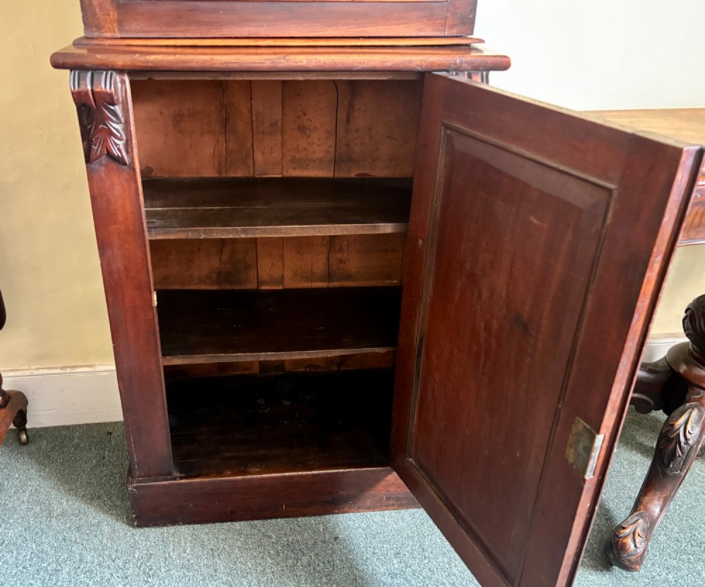 Tall and narrow 19th century mahogany bookcase View VII