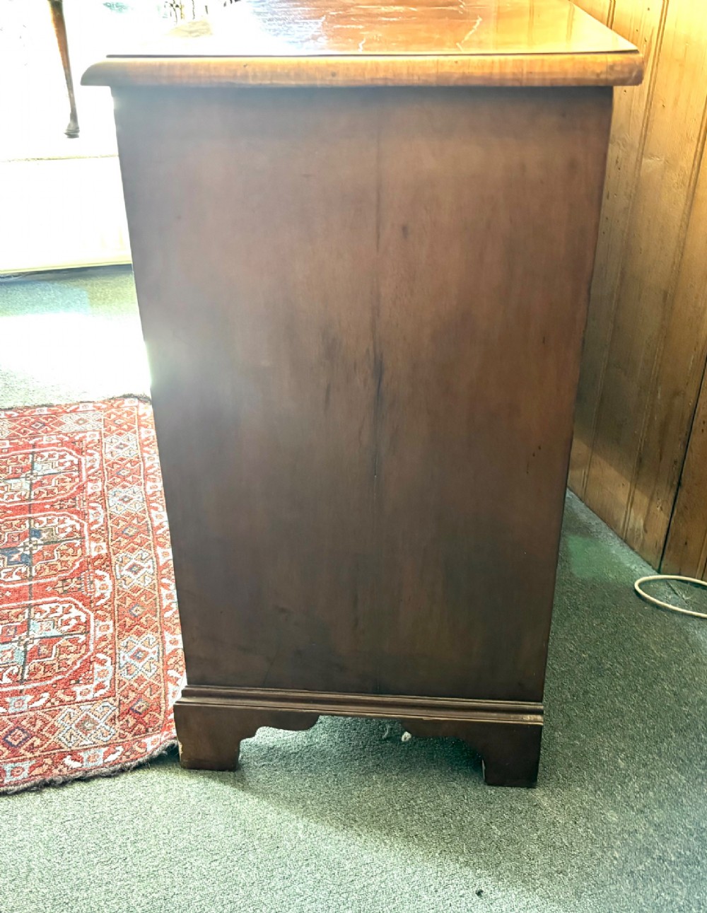 George III walnut small chest of drawers View VII