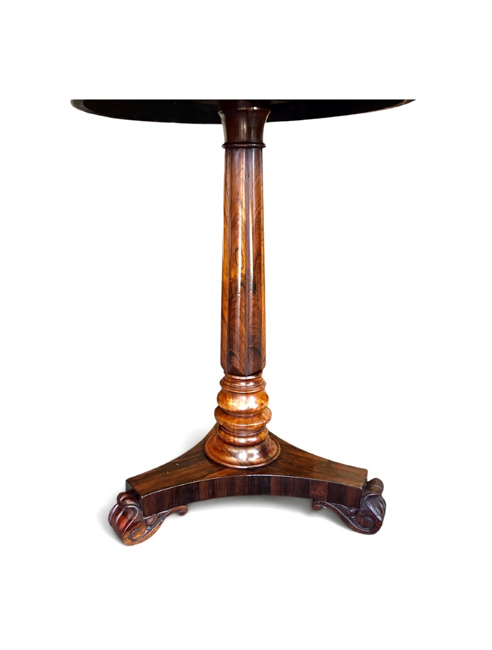 Regency rosewood occasional table on fluted column View III