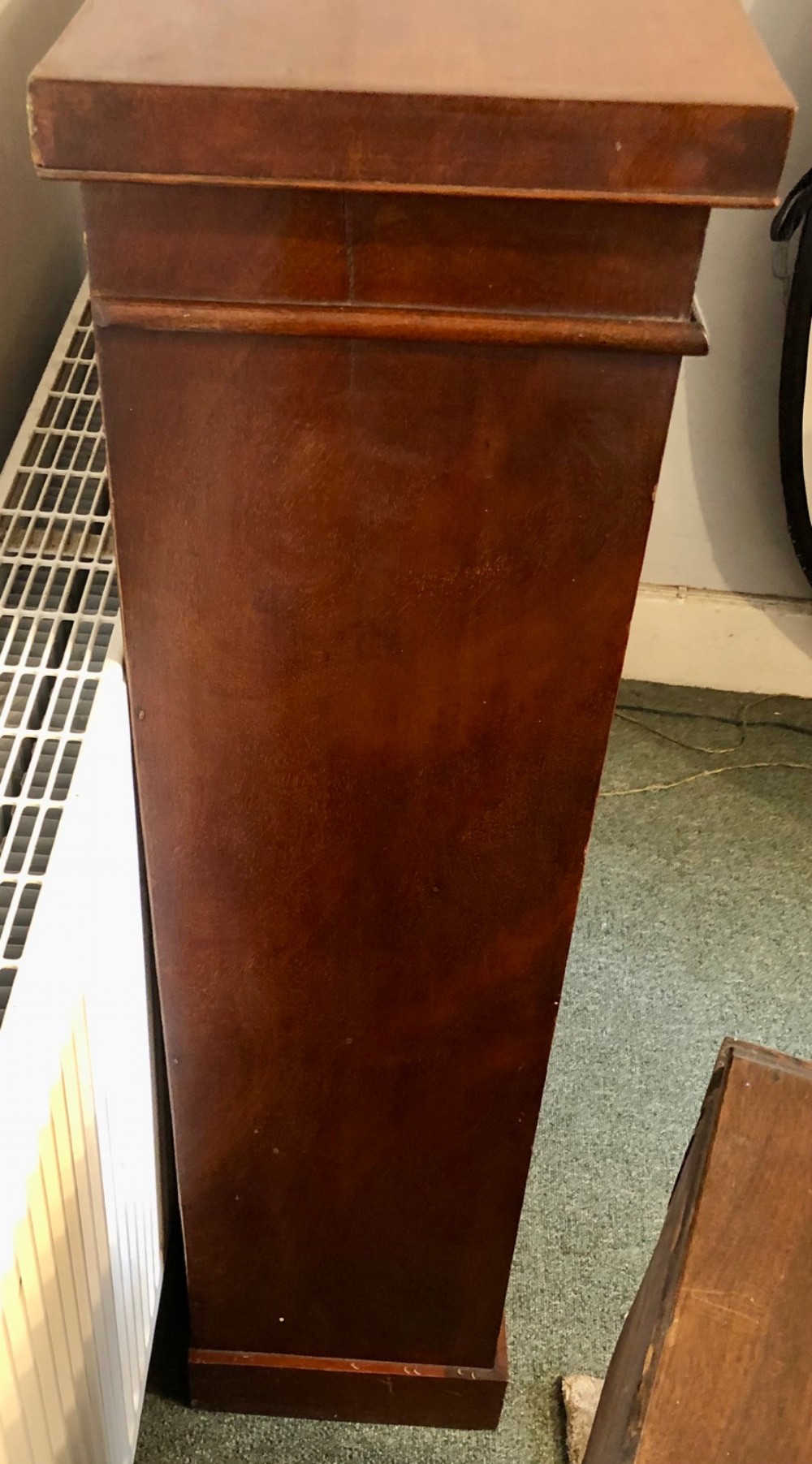 Victorian mahogany open bookcase View VI