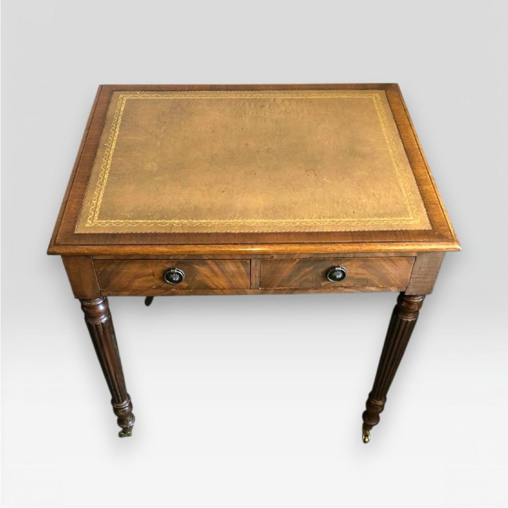 Small early 19th century mahogany writing table