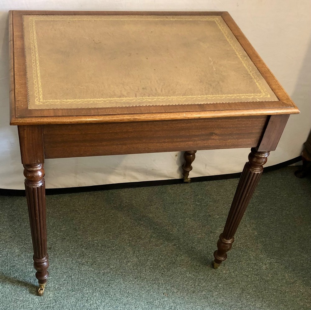 Small early 19th century mahogany writing table View VII