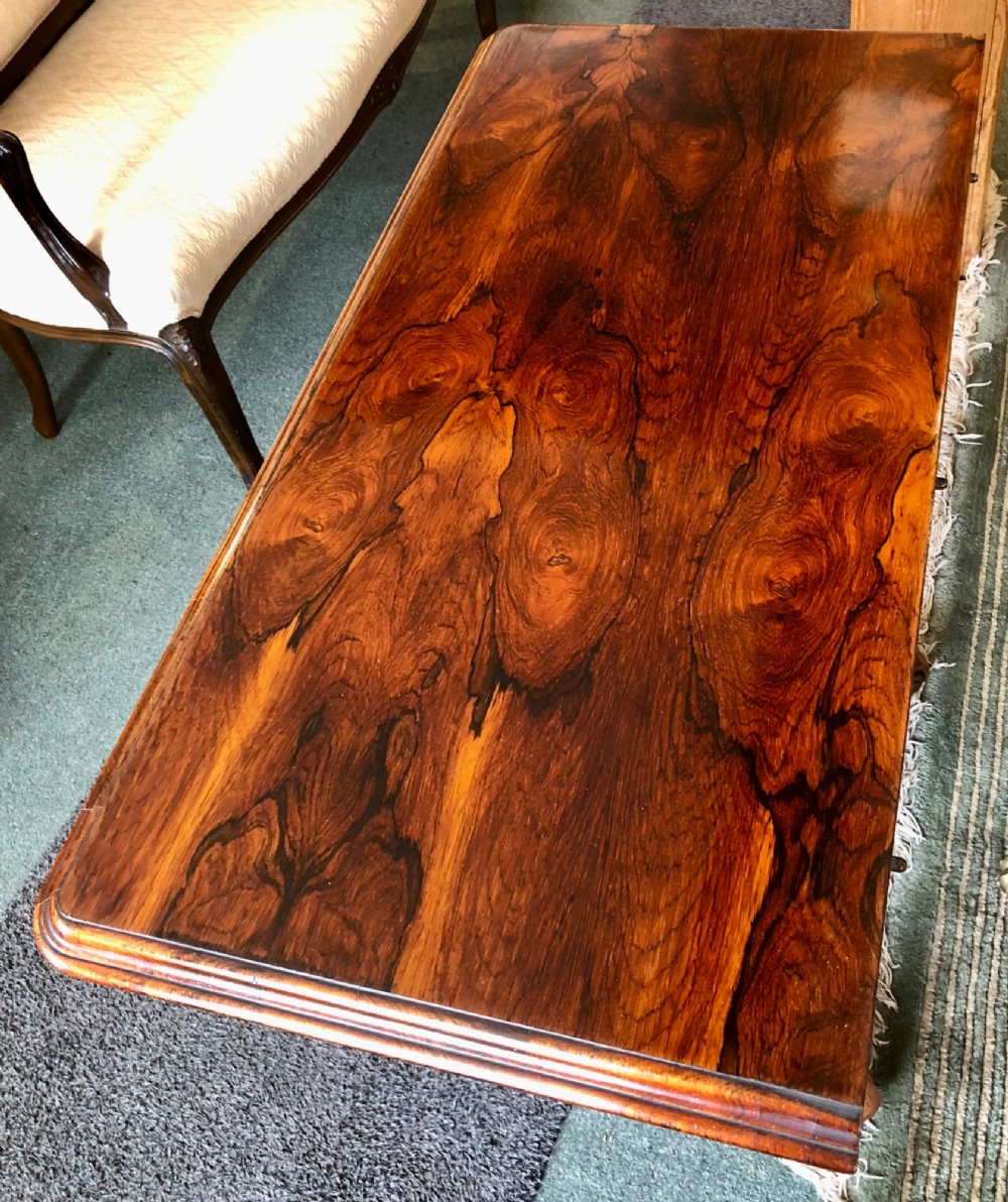 Fine 19th century rosewood card table View V
