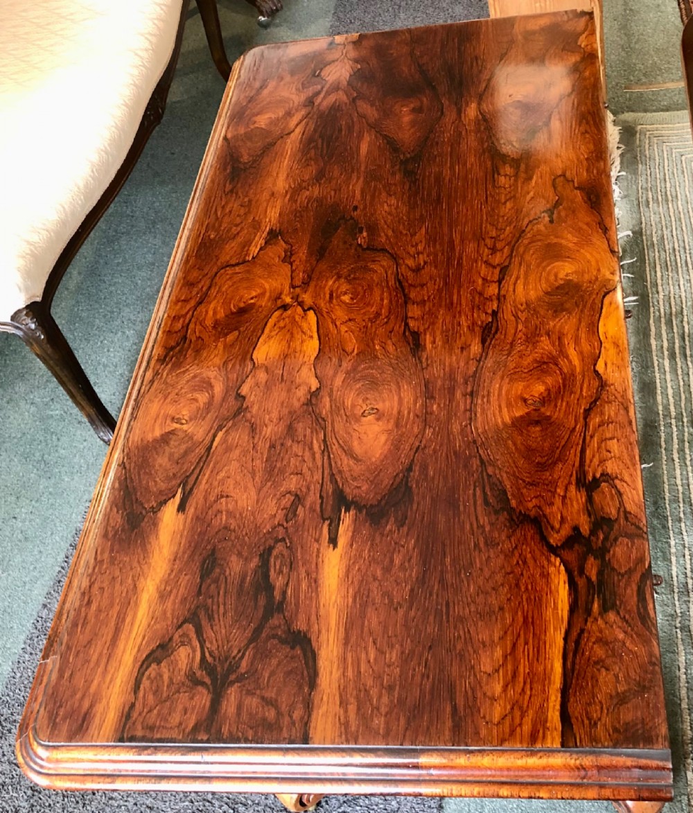 Fine 19th century rosewood card table View VI