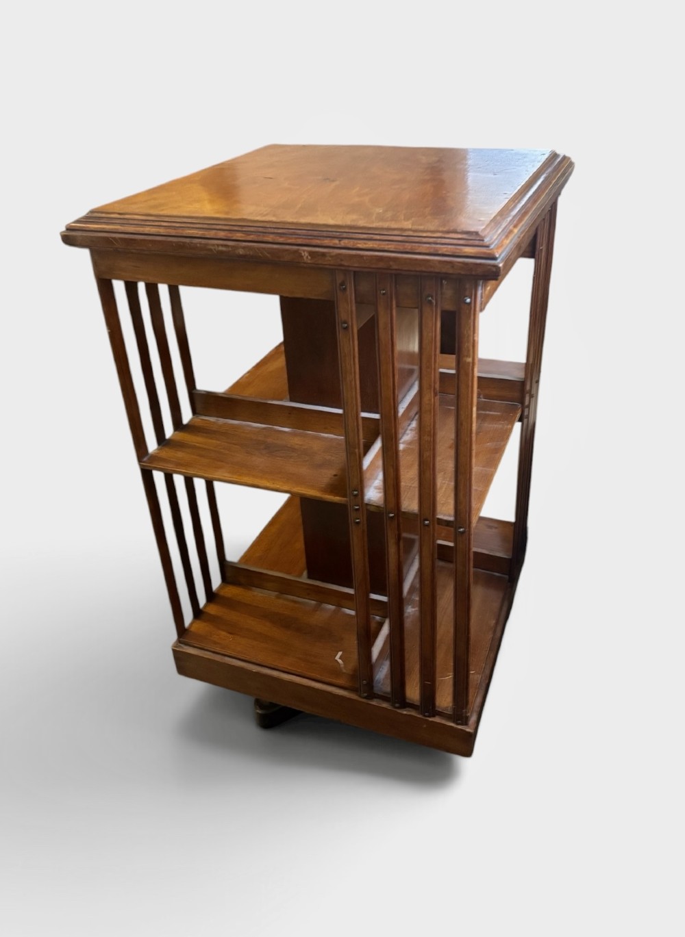 Edwardian mahogany revolving bookcase