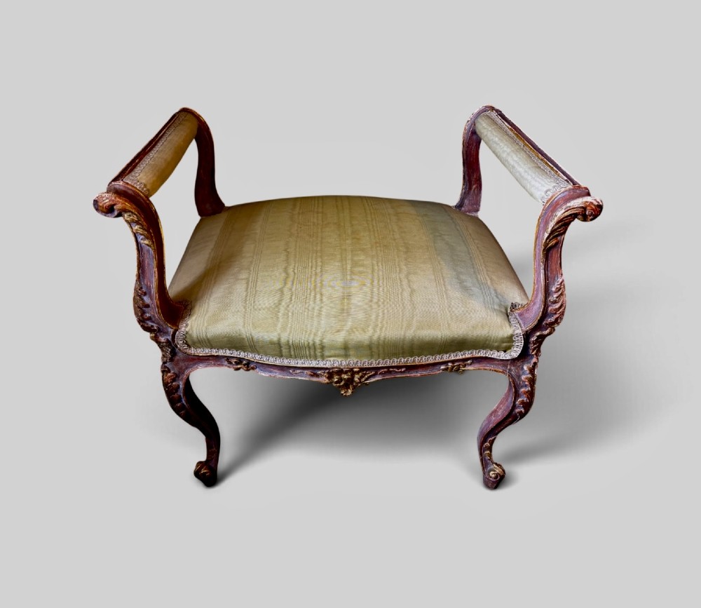 Early 20th century giltwood window seat