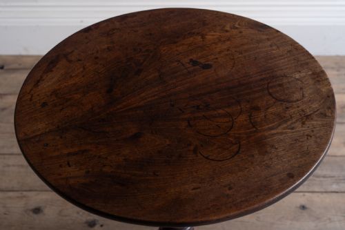 A GEORGIAN MAHOGANY TRIPOD TABLE - ADDITIONAL PHOTO 1
