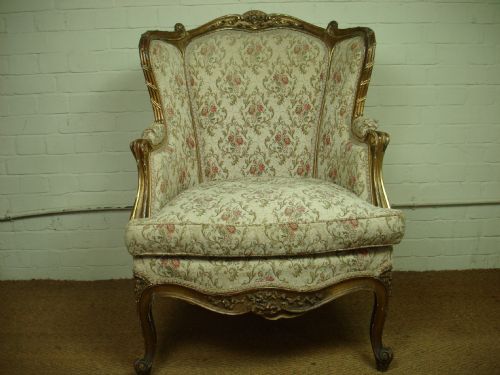 French Gilt Armchair