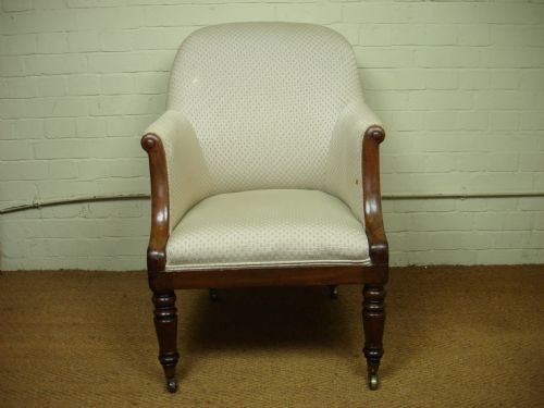 William IV Mahogany Bergere