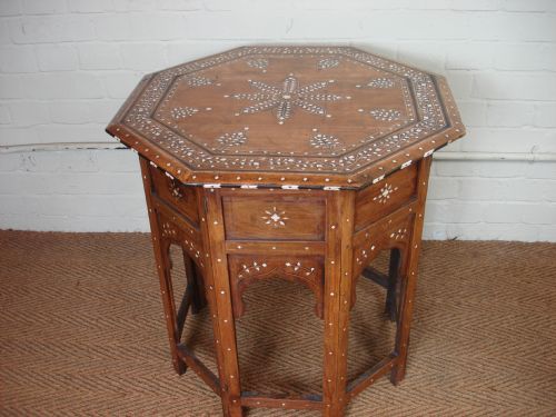 North Indian Inlaid Table