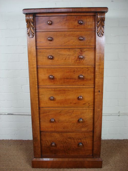 Victorian Walnut Wellington Chest