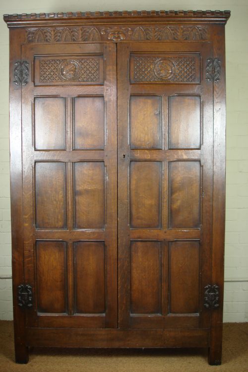 Panelled Oak Wardrobe