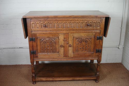 Carved Oak Sideboard