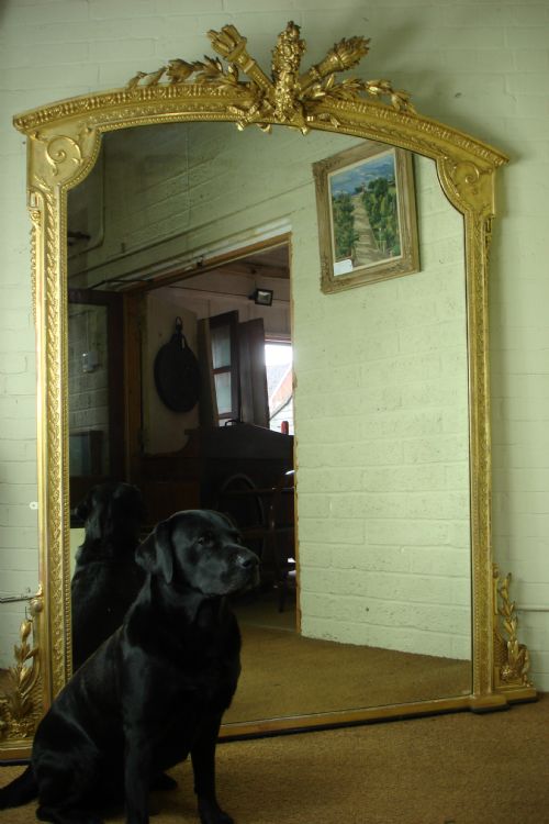 Large Victorian Gilt Overmantle Mirror