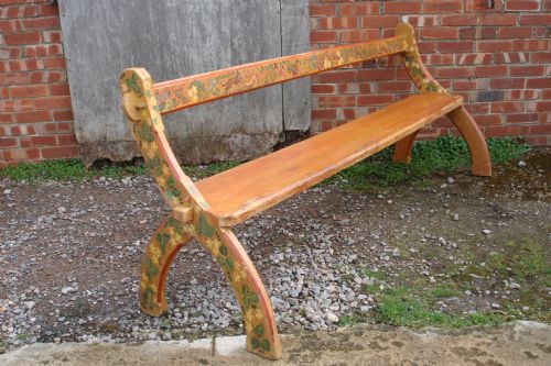 Continental Painted Bench