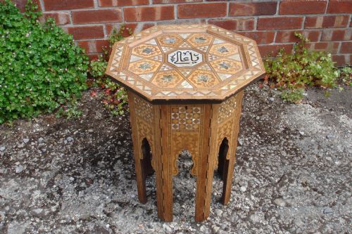 Syrian Inlaid Table
