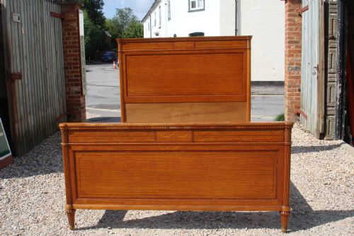 French Inlaid Satinwood Bed