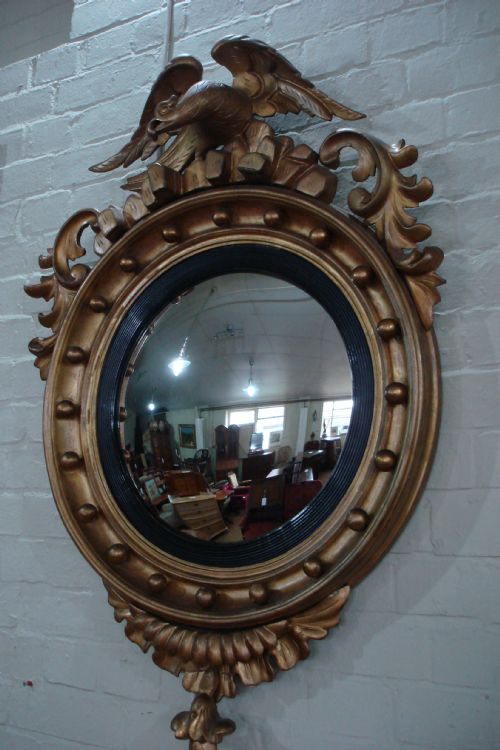 Giltwood Convex Mirror