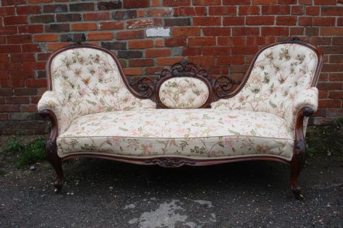 Victorian Walnut Double Ended Sofa