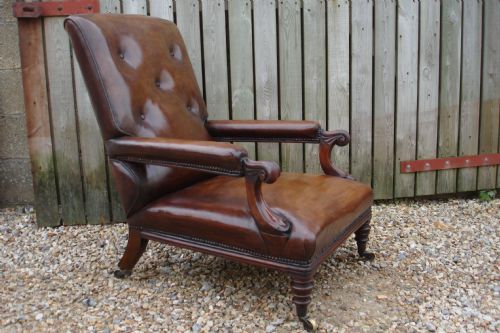 William IV Leather Armchair