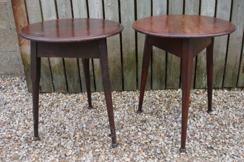Pair of Oak Cricket Tables