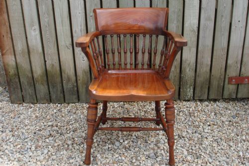 Edwardian Walnut Desk Chair