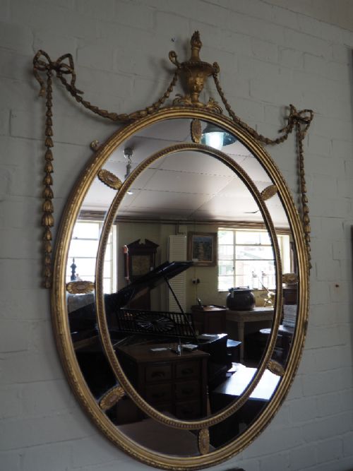 Sectional Oval Mirror