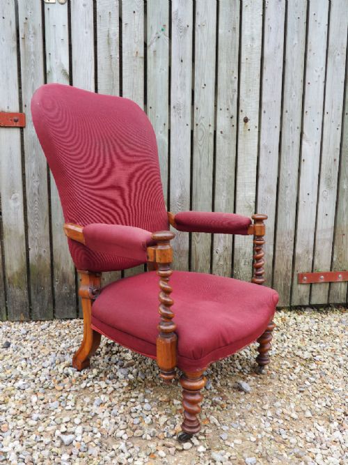 Victorian Walnut Armchair