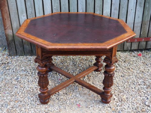 Howard and Sons Victorian Oak Centre Table