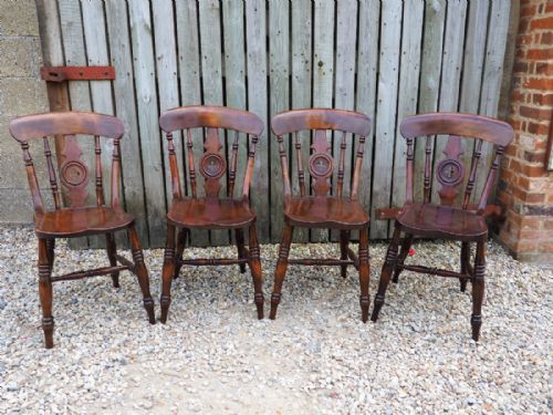 Set of Four Kitchen Chairs