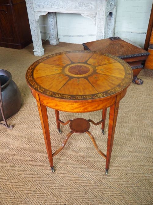 Victorian Inlaid Satinwood Table