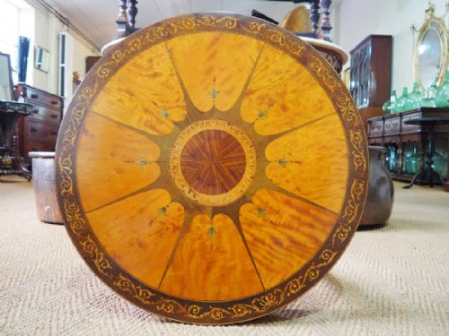 fig 1. Victorian inlaid Satinwood table