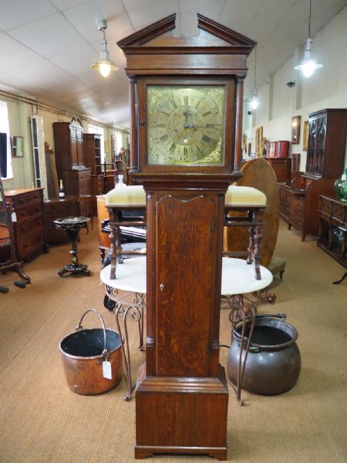 Oak Longcase Clock