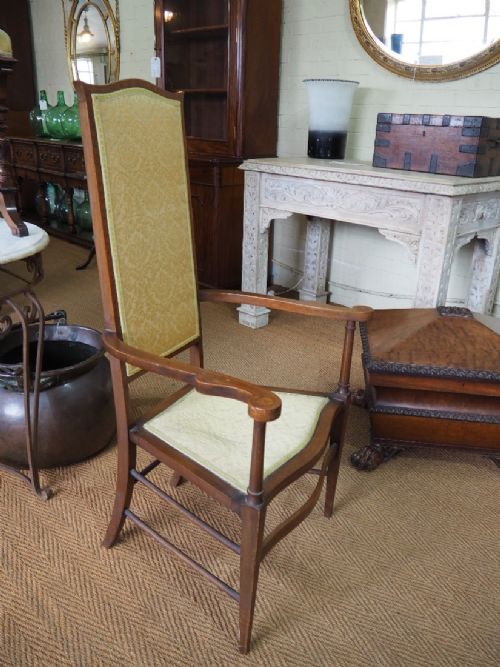 Inlaid Mahogany Armchair