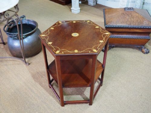 Libertys Inlaid Mahogany Table