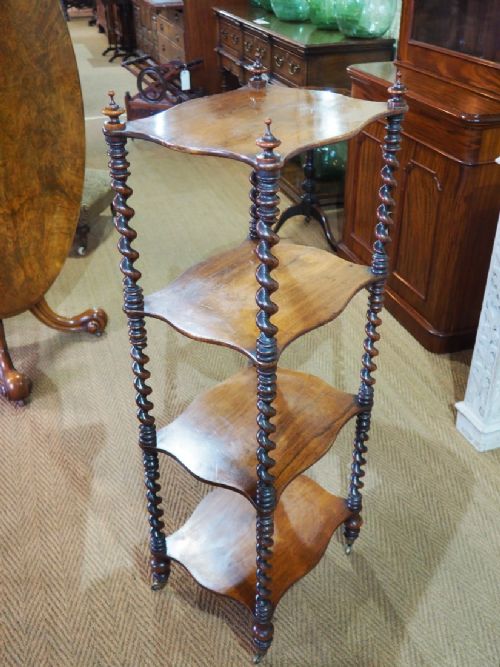 Victorian Rosewood Whatnot