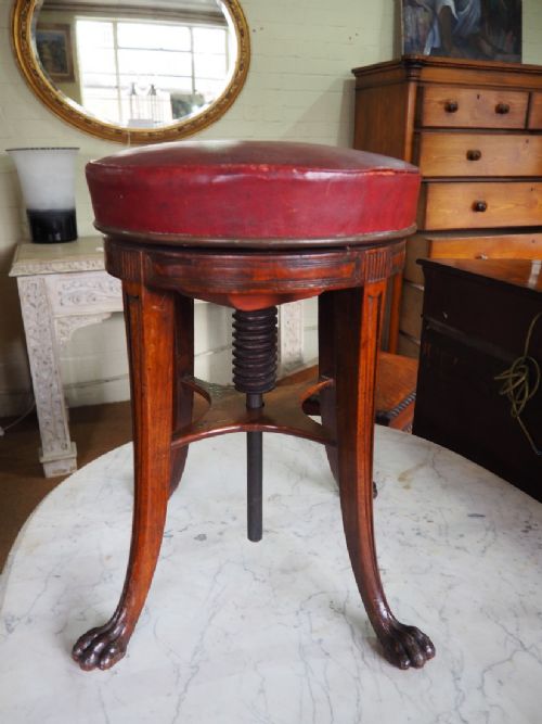 Early Nineteenth Century Piano Stool