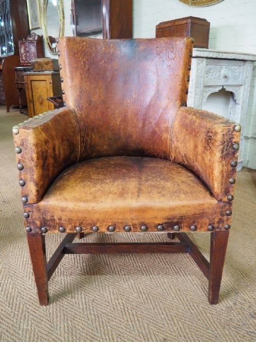 French Leather Armchair