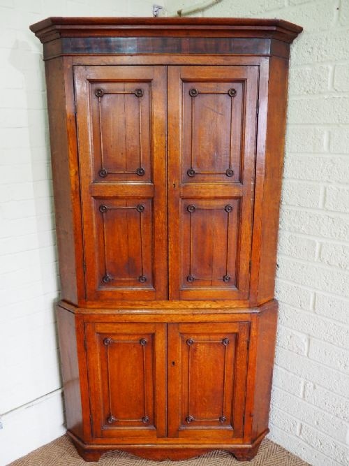 Georgian Oak Corner Cupboard