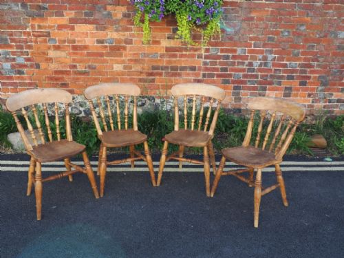 Set of Four Victorian Country Chairs