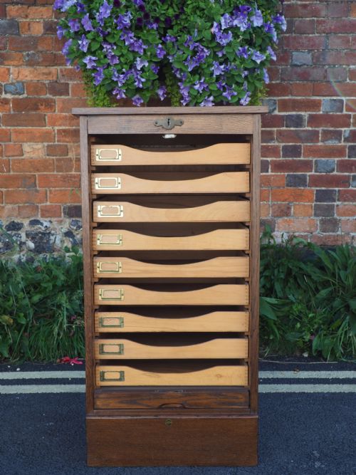 Oak Filing Cabinet
